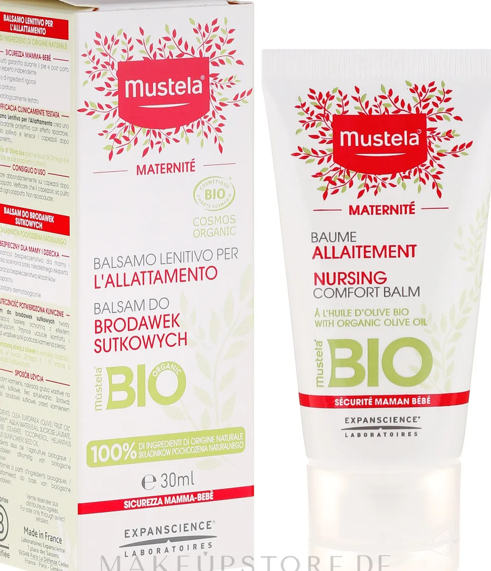 Pflegender Brustbalsam mit Bio-Olivenöl