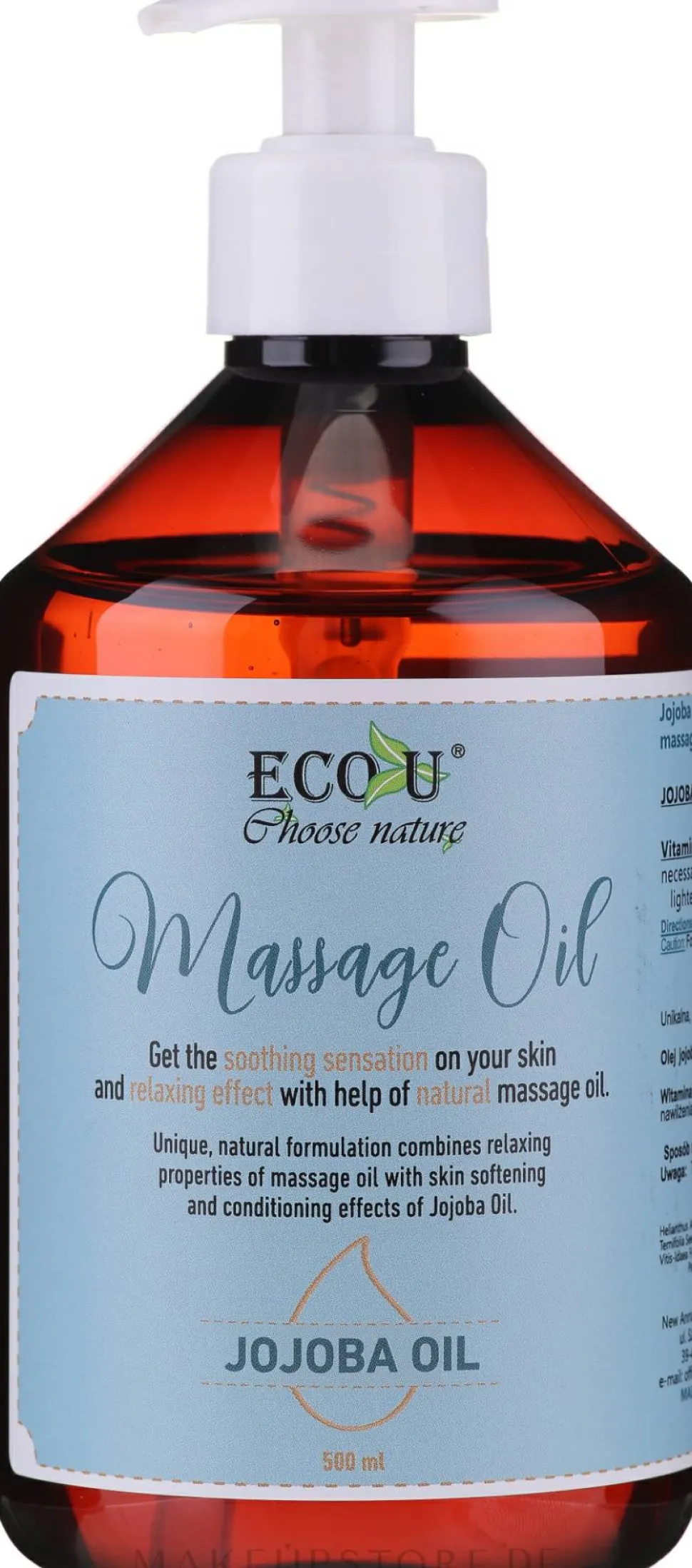 Pflegendes Massageöl mit Jojobaöl und Vitamin E