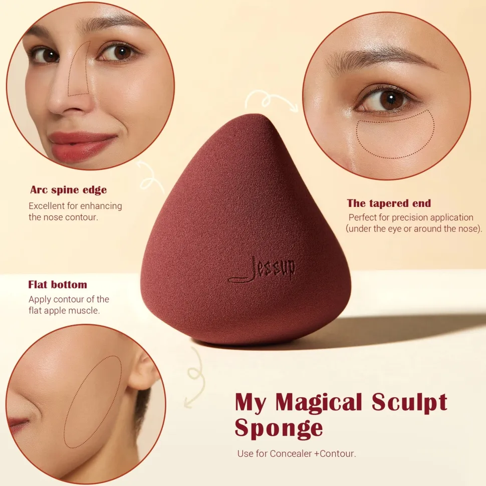 Pinsel- und Schwammset für Make-up, T506