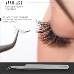 Pinzette für falsche Wimpern gebogen