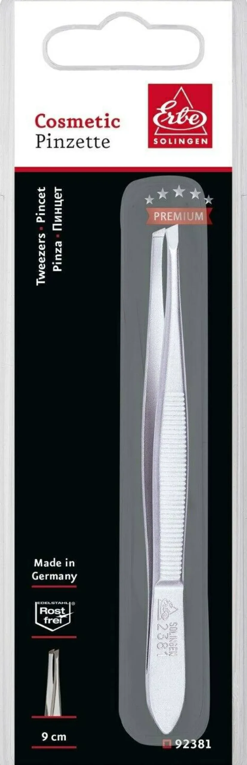 Pinzette schräg 9 cm