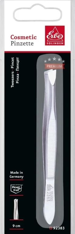 Pinzette schräg breit 9 cm