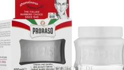 Pre Shave Creme gegen irritierte Haut mit grünem Tee und Haferflocken