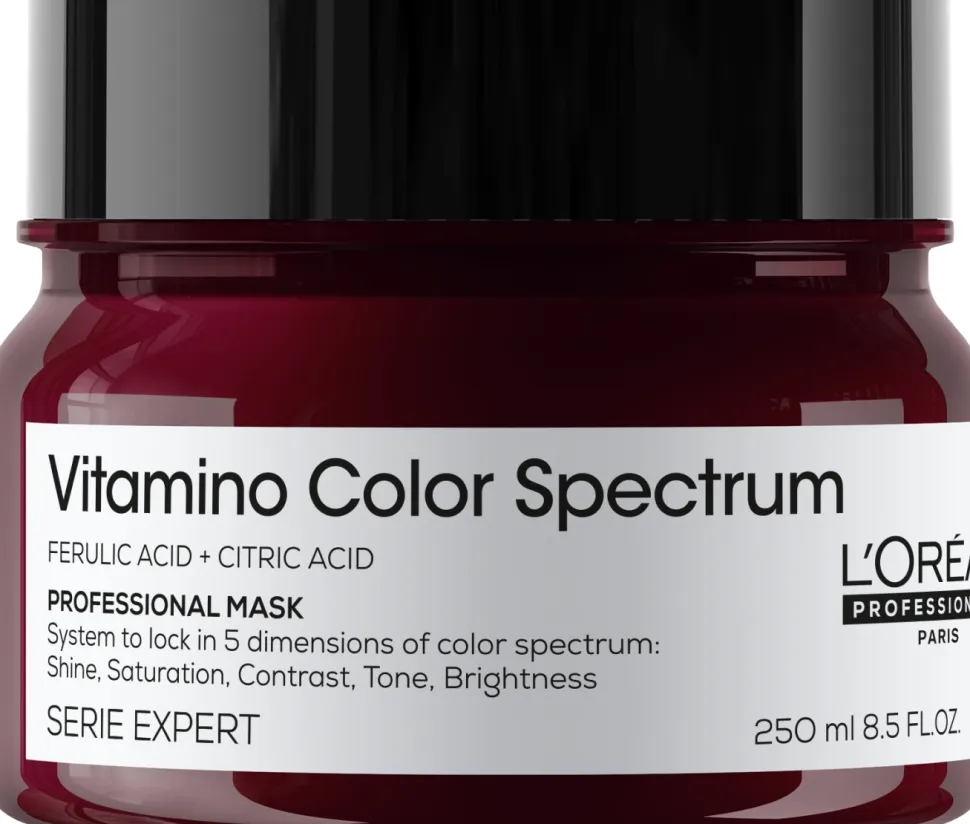 Professionelle Maske für strahlenden Glanz und Erhaltung der 5 Dimensionen des Farbspektrums nach dem Haare färben