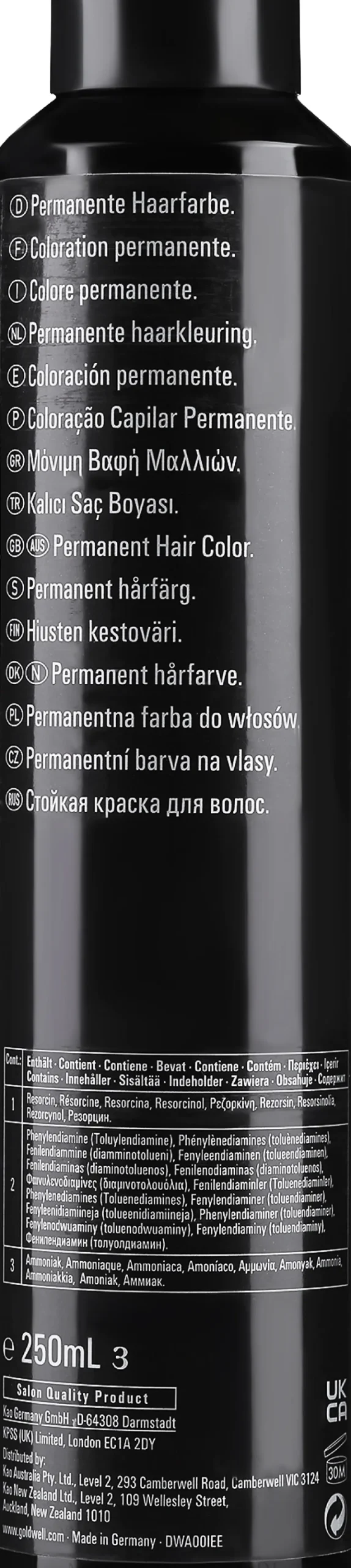Professionelle und permanente Haarfarbe