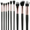 Professionelles Make-up Pinselset schwarz 24-tlg.