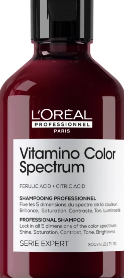 Professionelles Shampoo für strahlenden Glanz und Erhalt von 5 Dimensionen des Farbspektrums nach dem Haarefärben