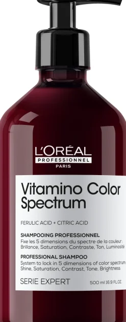 Professionelles Shampoo für strahlenden Glanz und Erhalt von 5 Dimensionen des Farbspektrums nach dem Haarefärben
