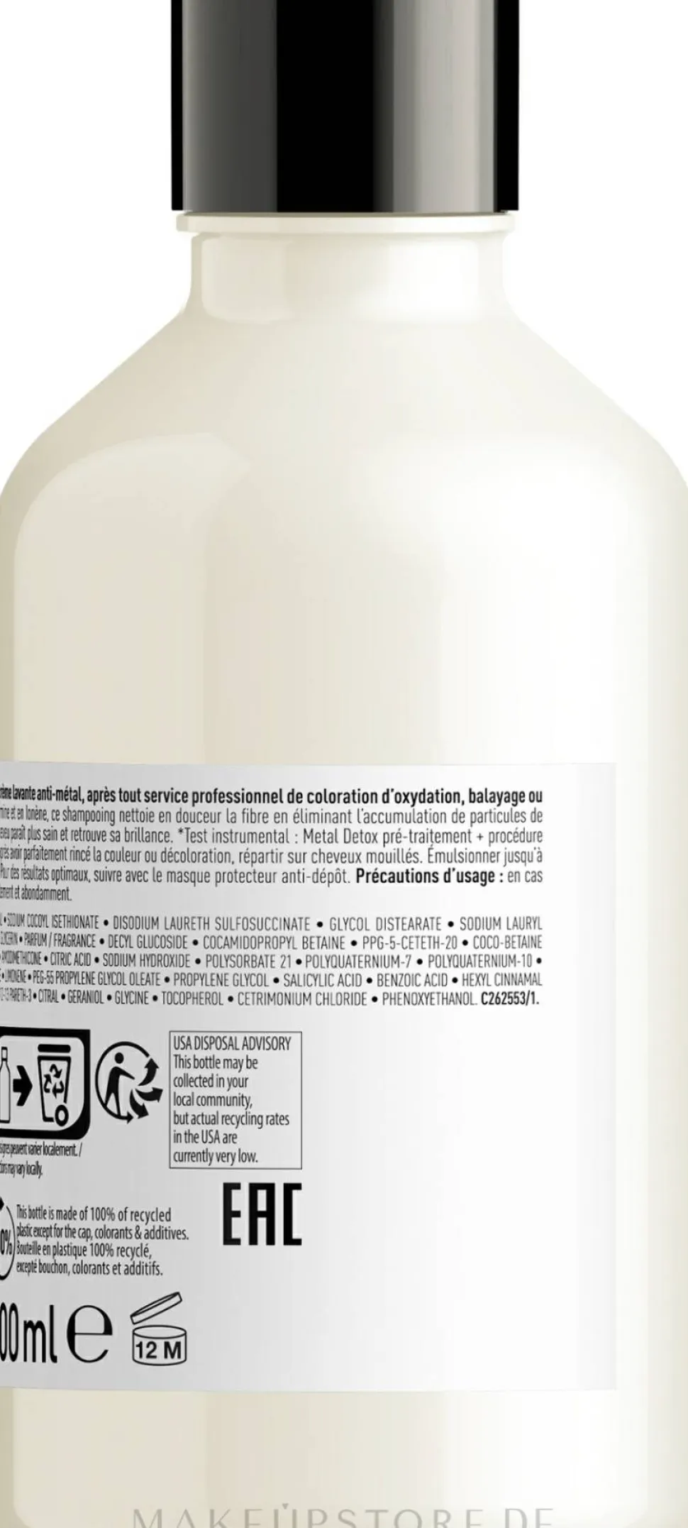 Professionelles Shampoo gegen Metallablagerungen nach Haarfärbung oder -aufhellung
