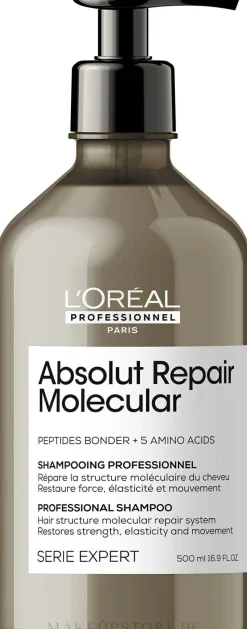 Professionelles Shampoo zur molekularen Wiederherstellung der Struktur von geschädigtem Haar
