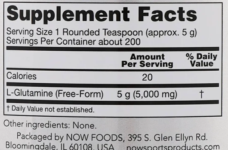Pulver „Glutamin“, 5000 mg