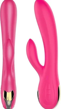Rabbit-Vibrator mit Heizfunktion, pink