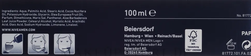 Rasiercreme mit Aloe Vera