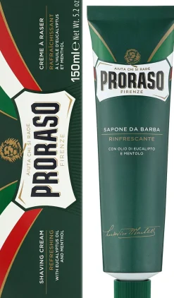 Rasiercreme mit Menthol und Eukalyptus