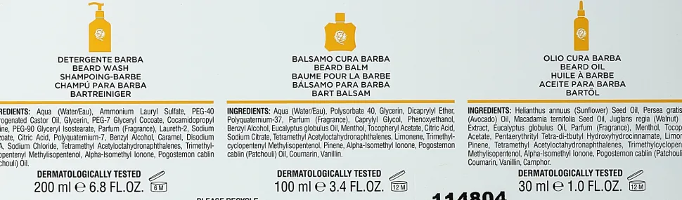 Rasiereset (Rasierbalsam 100ml + Shampoo 200ml + Rasieröl 30ml)