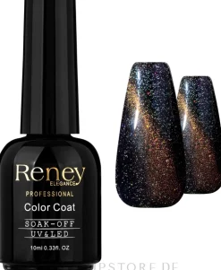 Reflektierender Hybridnagellack Katzenauge