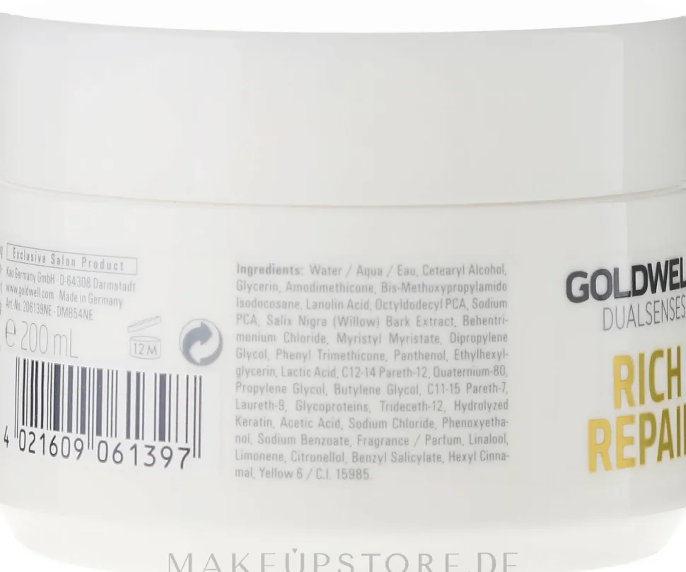 Regenerierende Haarmaske für trockenes, geschädigtes und gestresstes Haar
