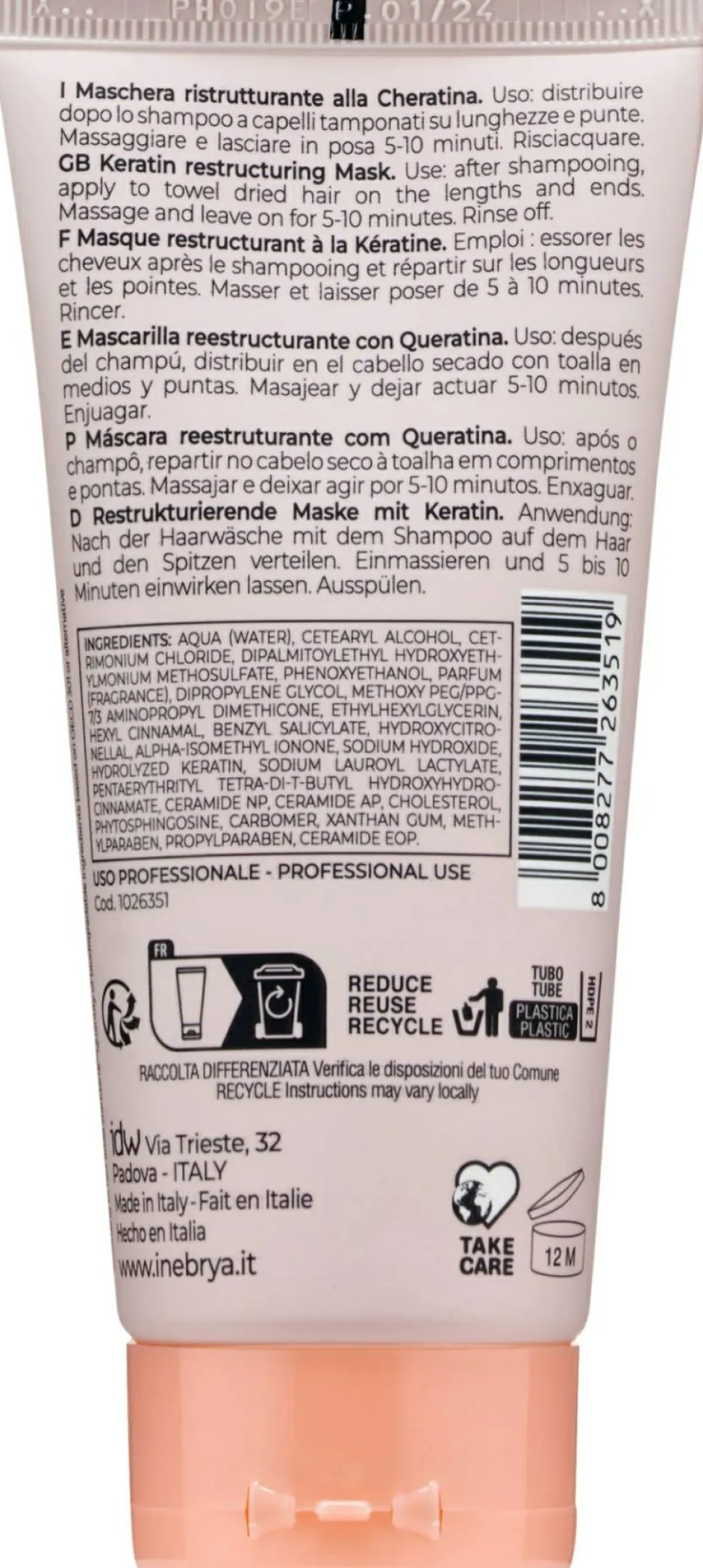 Regenerierende Haarmaske mit Keratin