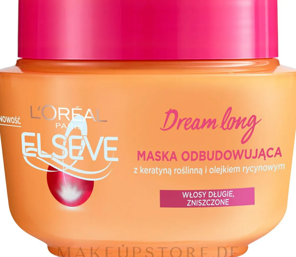 Regenerierende Haarmaske mit Keratin, Vitaminen und Rizinusöl