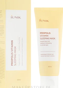 Regenerierende Nachtmaske mit Vitaminen und Propolis für das Gesicht