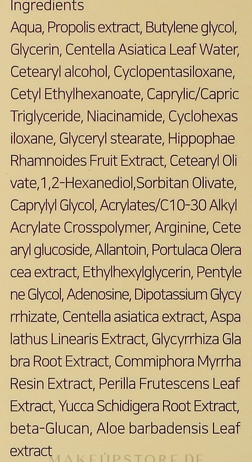 Regenerierende Nachtmaske mit Vitaminen und Propolis für das Gesicht