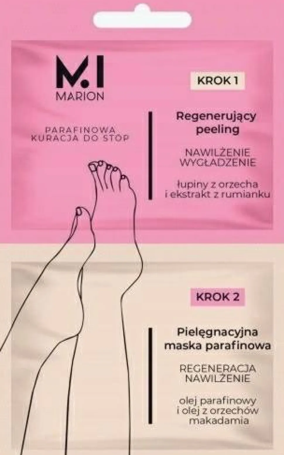Regenerierende Peelingmaske für die Füße mit Paraffin