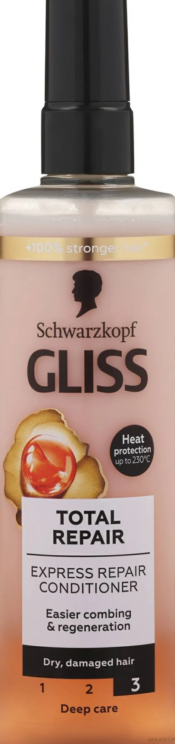 Regenerierender Conditioner mit Keratin für trockenes und strapaziertes Haar ohne Ausspülen