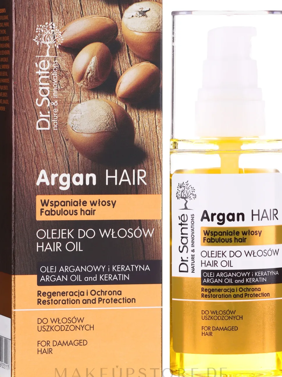 Regenerierendes und schützendes Haaröl mit Argan & Keratin