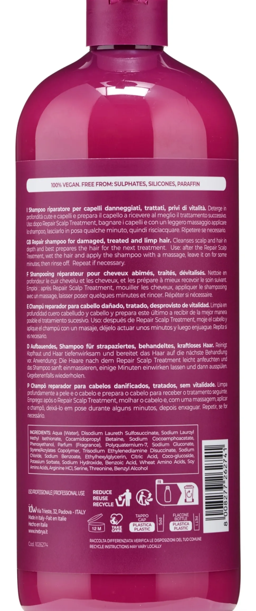 Regenerierendes Haarshampoo mit Keratin