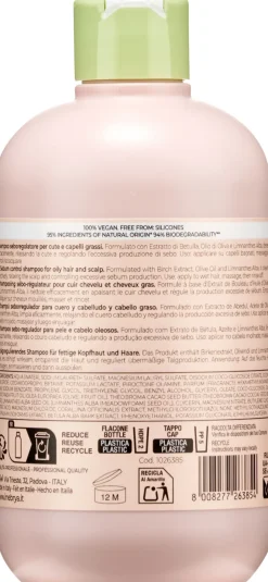 Regulierendes Shampoo gegen fettige Haare und Kopfhaut