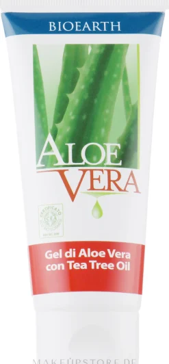 Reinigendes und kühlendes Gesichtsgel mit Aloe Vera und Teebaumöl