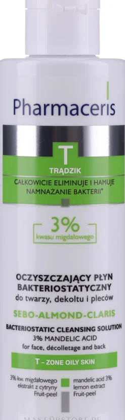Reinigungswasser für Gesicht, Dekolleté und Rücken mit 3% Mandelsäure