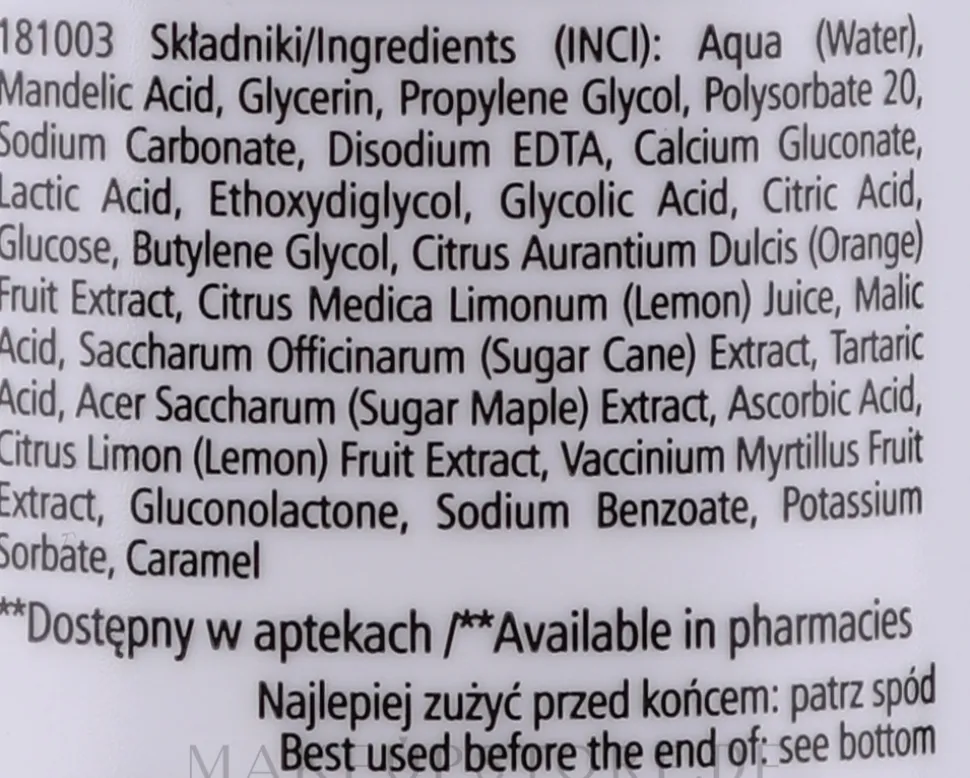 Reinigungswasser für Gesicht, Dekolleté und Rücken mit 3% Mandelsäure