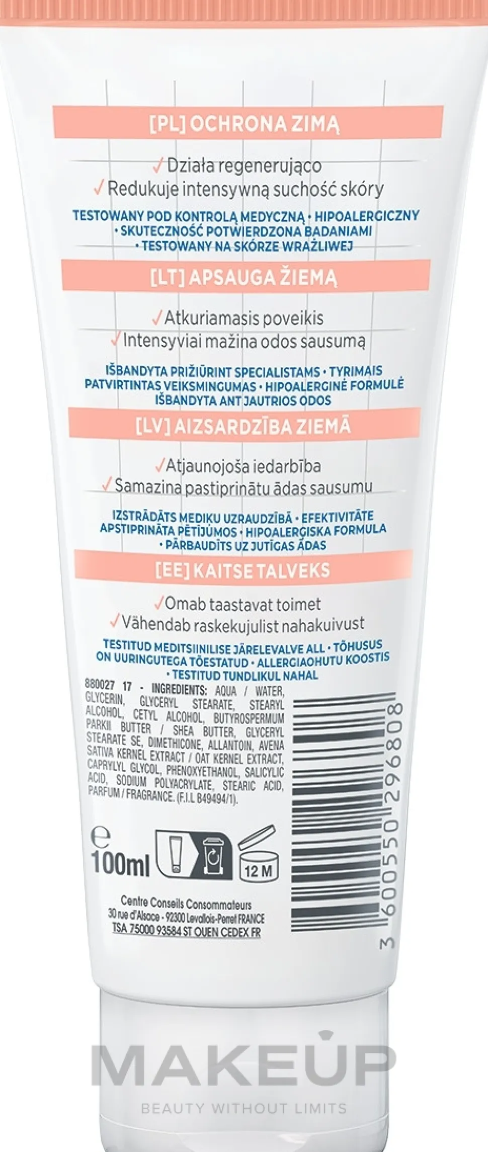 Reparierende Creme für trockene und strapazierte Hände