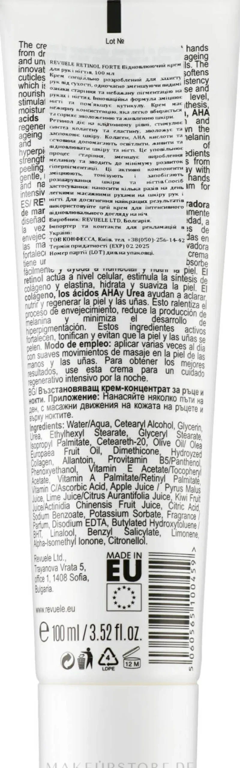 Revitalisierende Anti-Aging Hand- und Nagelcreme