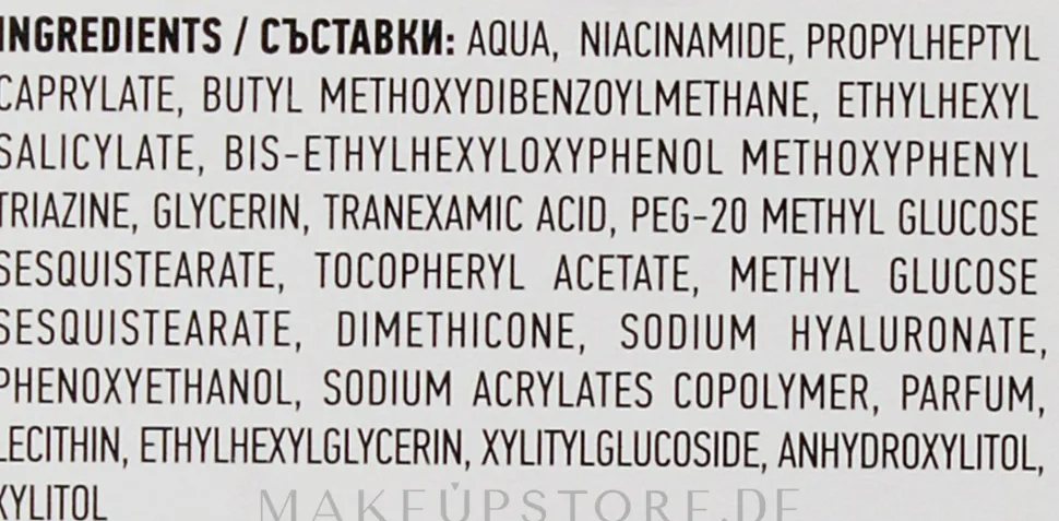 Revitalisierende Tagescreme gegen die ersten Zeichen der Hautalterung mit LSF 50 mit Hyaluronsäure