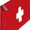 Rote Stofftasche zur Aufbewahrung von Erste-Hilfe-Artikeln 19x10x2 cm First Aid Kit