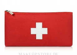Rote Stofftasche zur Aufbewahrung von Erste-Hilfe-Artikeln 19x10x2 cm First Aid Kit