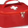Rote Stofftasche zur Aufbewahrung von Erste-Hilfe-Artikeln 20x14x10 cm First Aid Kit