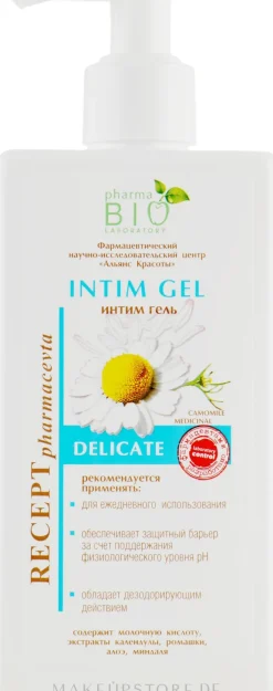 Sanftes Intimwaschgel mit Milchsäure, Ringelblumen- und Kamillenextrakt
