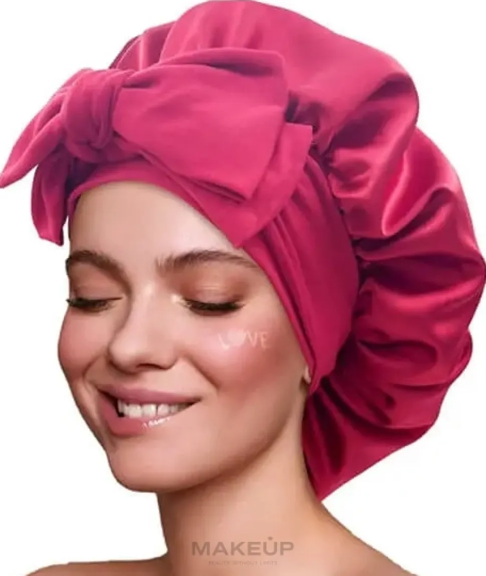 Satin-Haarturban mit Bindeband bordeauxrot