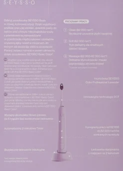 Schallzahnbürste violett