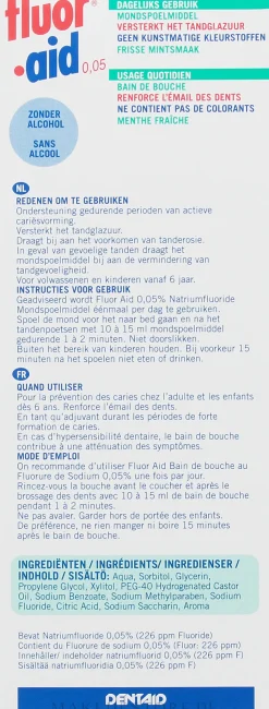 Schaum zum Mundspülen