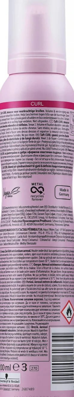 Schaumfestiger für lockiges Haar Starker Halt