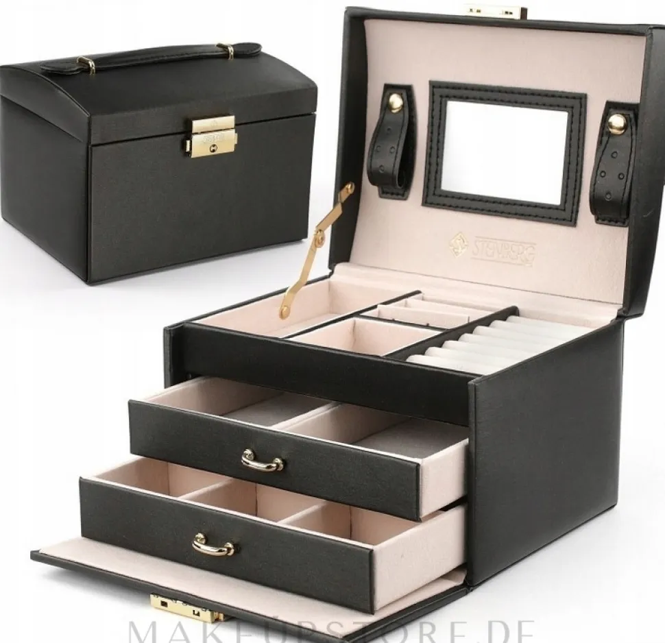 Schmuck- und Uhrenbox PD49CZ schwarz