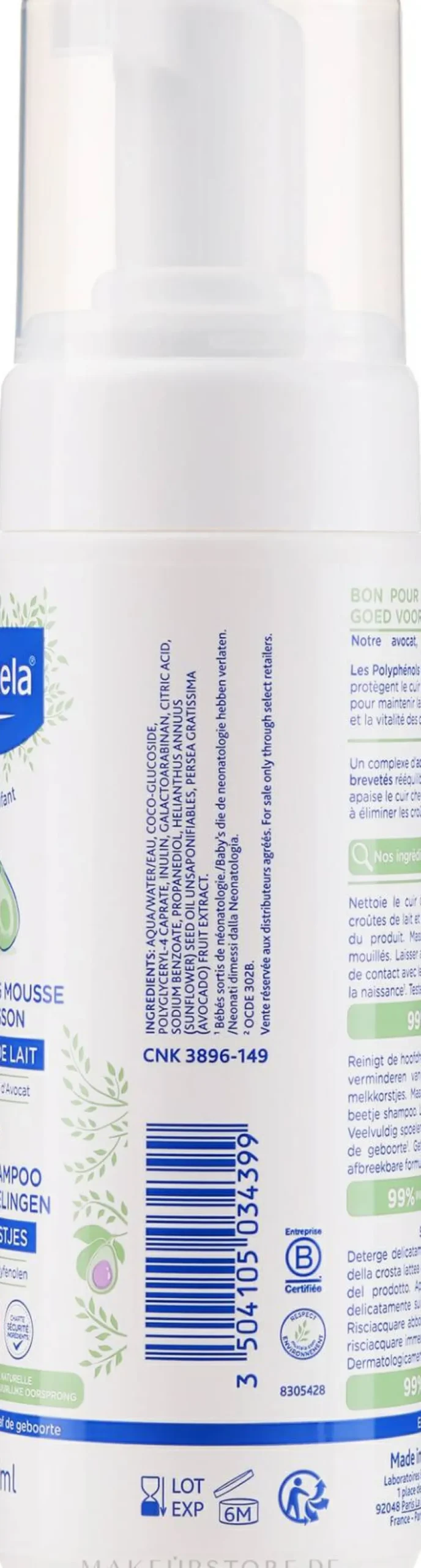 Schäumendes Shampoo für Neugeborene