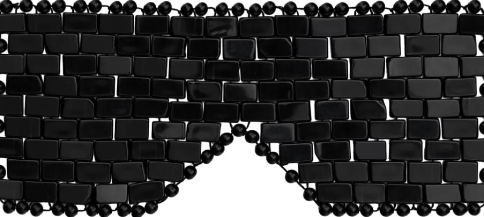 Schwarze Obsidianmaske