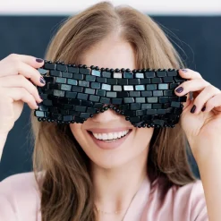 Schwarze Obsidianmaske