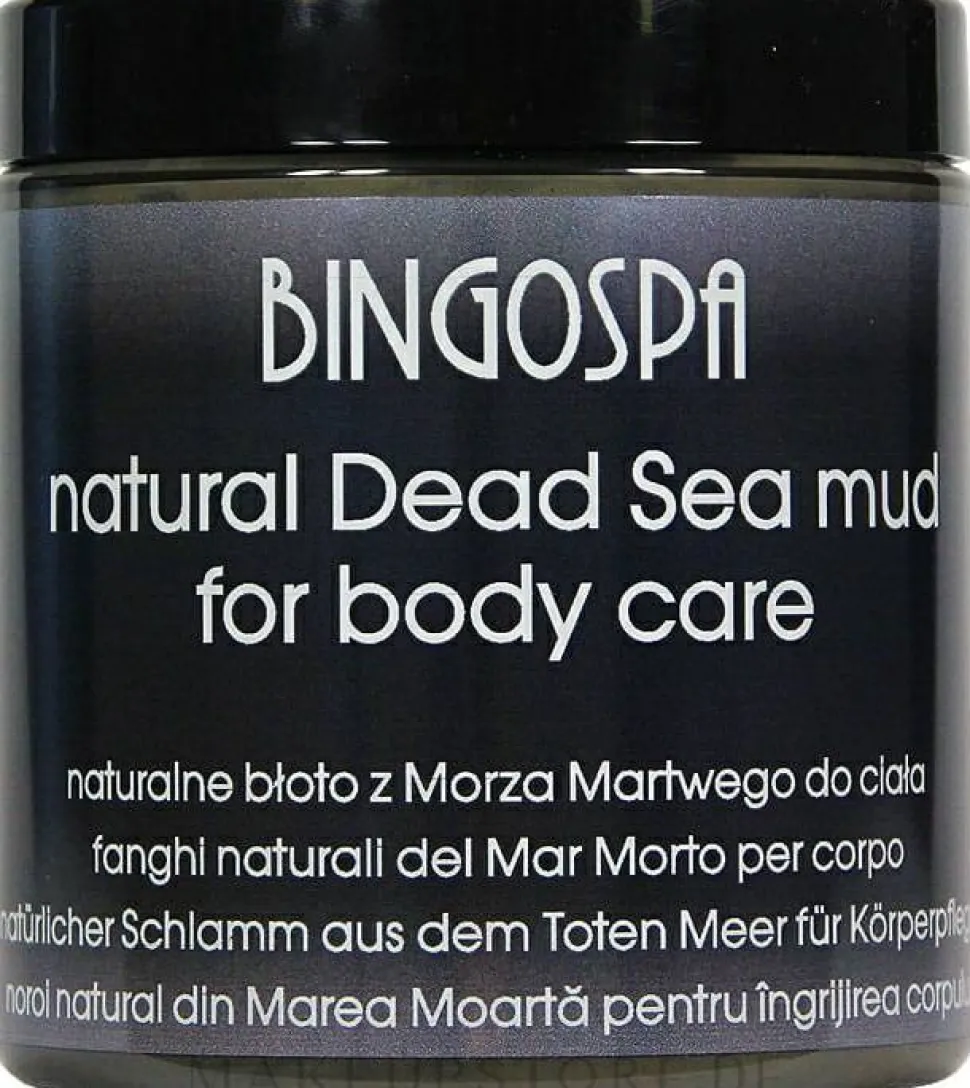 Schwarzer Körperschlamm aus dem Toten Meer