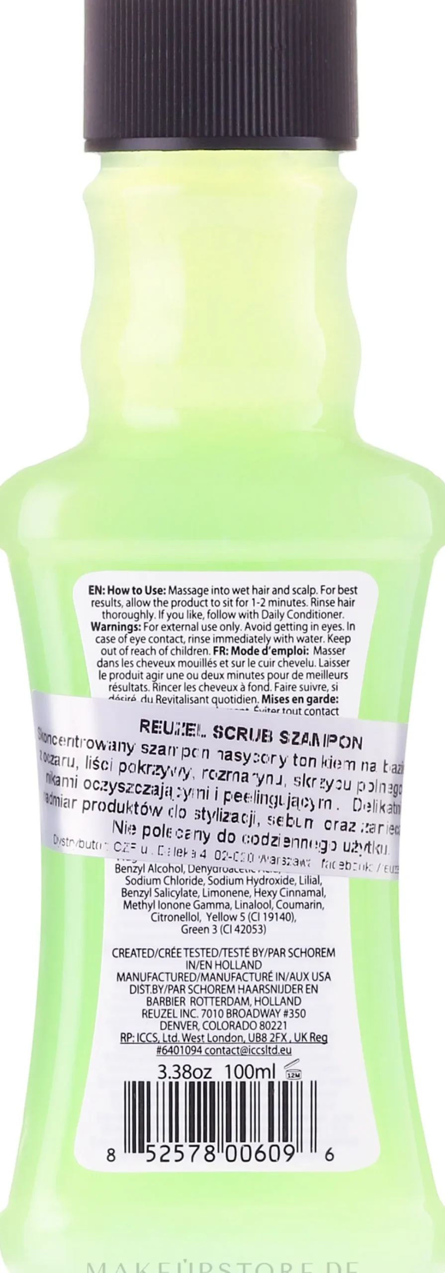 Scrub Shampoo zum Entfernung von Pomaden